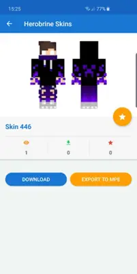 Herobrine skins android App screenshot 0