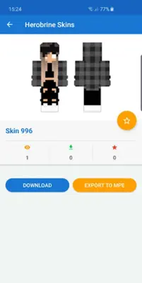 Herobrine skins android App screenshot 2