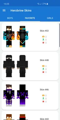 Herobrine skins android App screenshot 4